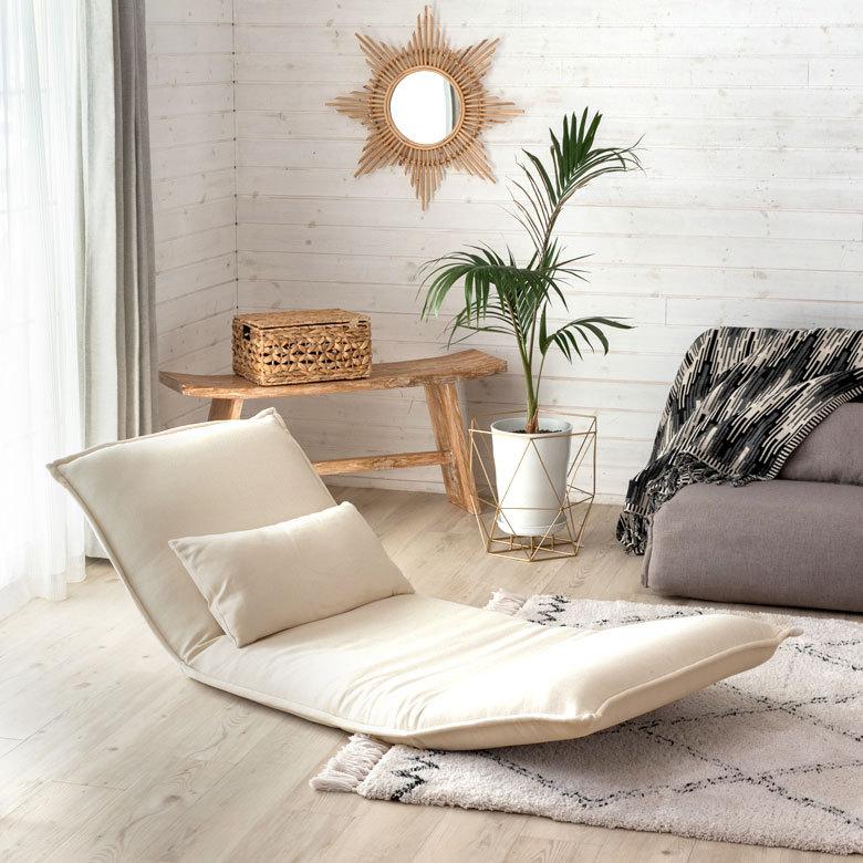 フロアソファ クッション付き 6段階 リクライニング 一人掛け コンパクト 70113 |  | 08