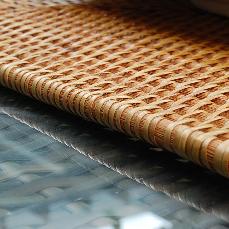 ラタン編み アジアン ランチョンマット30×40cm スクエアタイプ 7562