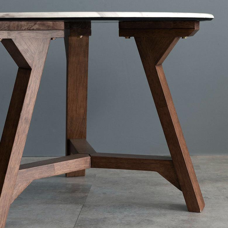 ローテーブル マーブル テーブル 天然木 センターテーブル Ｗ 60cm H 60cm D 45cm 84100 |  | 11
