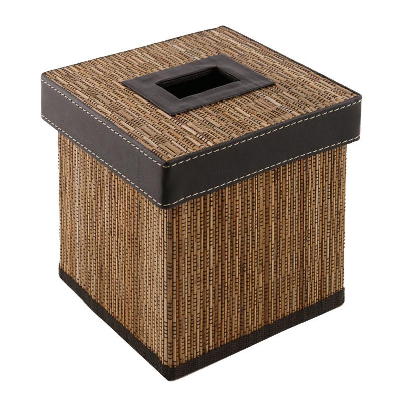トイレットペーパーケース パームリディ 天然素材 約 W 15 × D 15 × H 15 cm ホルダー カバー ボックス ティッシュ ロール 収納 インテリア　四角形 8423 | ブランド登録なし | 18