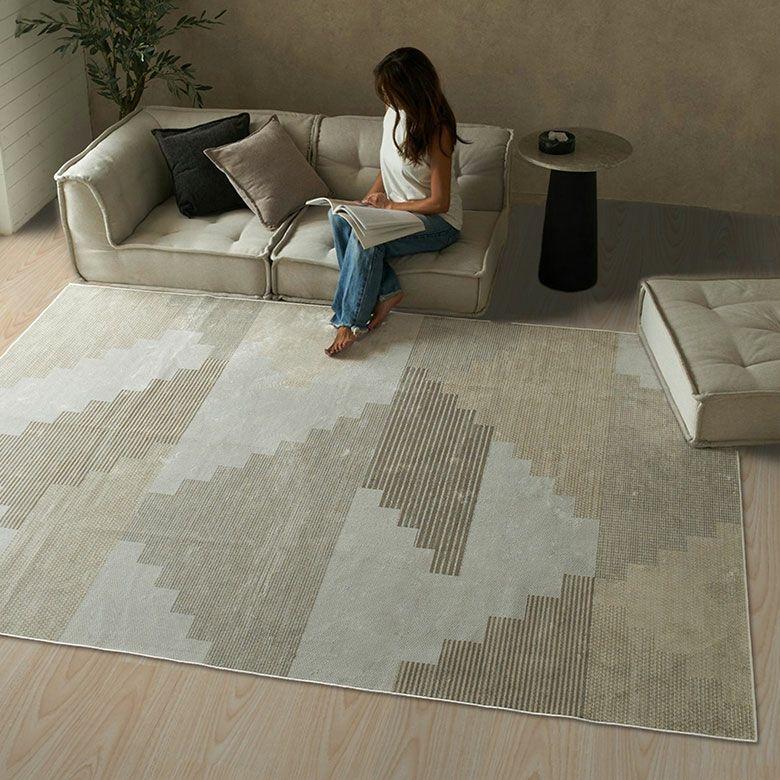 ラグ モケット ベルギー ラグマット カーペット 195×250 3畳 薄手 ビス