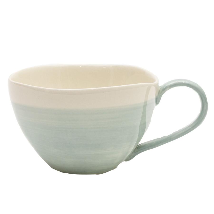 ティーカップ 陶器 ブルー ピンク グラデーション [90001-bl,90001-pk]【 広口 カップ 食器 コーヒーカップ カフェ バイカラー ナチュラル 】 |  | 12