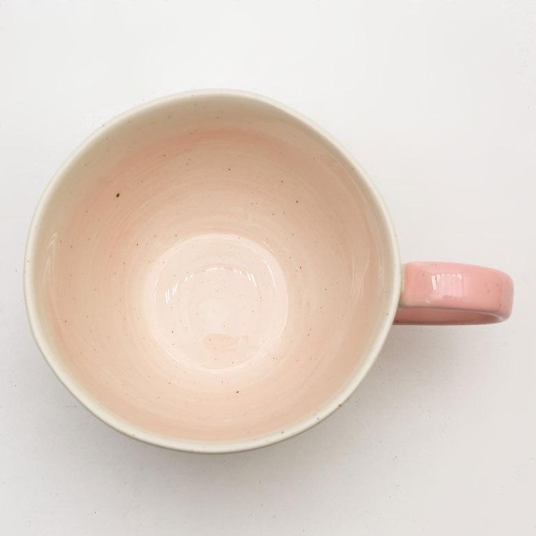 ティーカップ 陶器 ブルー ピンク グラデーション [90001-bl,90001-pk]【 広口 カップ 食器 コーヒーカップ カフェ バイカラー ナチュラル 】 |  | 06