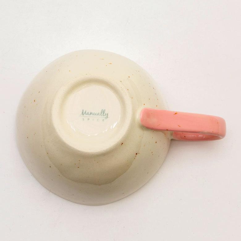 ティーカップ 陶器 ブルー ピンク グラデーション [90001-bl,90001-pk]【 広口 カップ 食器 コーヒーカップ カフェ バイカラー ナチュラル 】 |  | 08