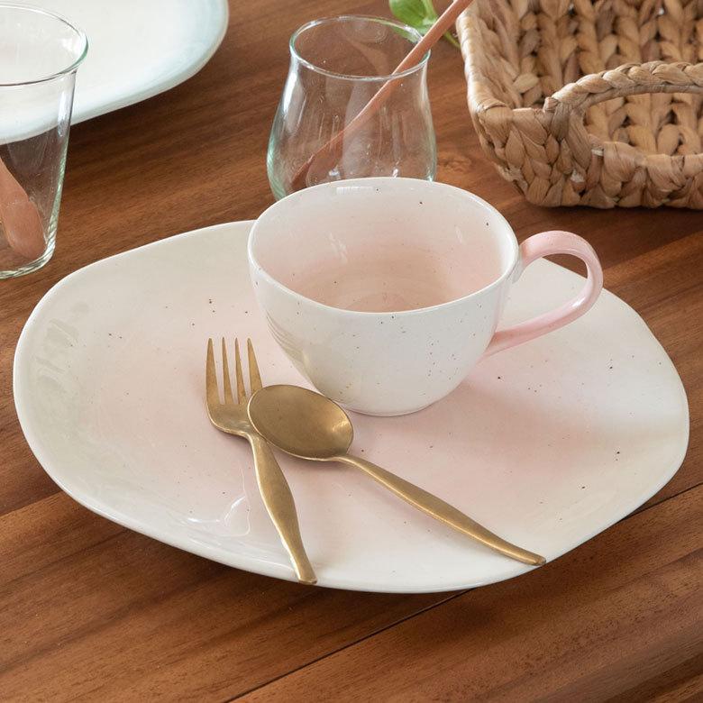プレート 陶器 30cm ブルー ピンク [90004-bl,90004-pk]【 皿 食器 平皿 丸皿 カフェ ラウンド ホワイト 】 |  | 03