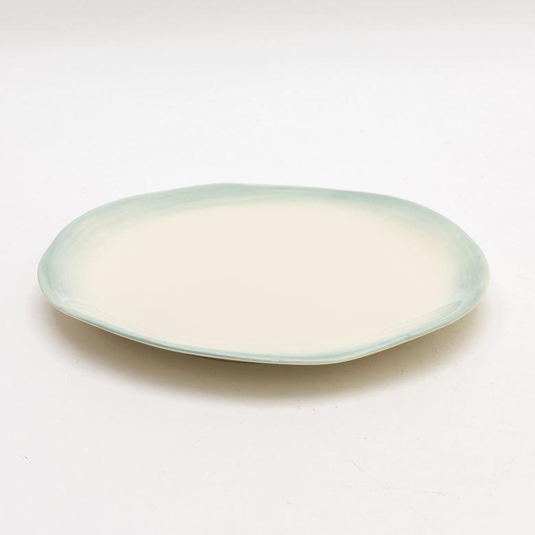 プレート 陶器 30cm ブルー ピンク [90004-bl,90004-pk]【 皿 食器 平皿 丸皿 カフェ ラウンド ホワイト 】 |  | 12
