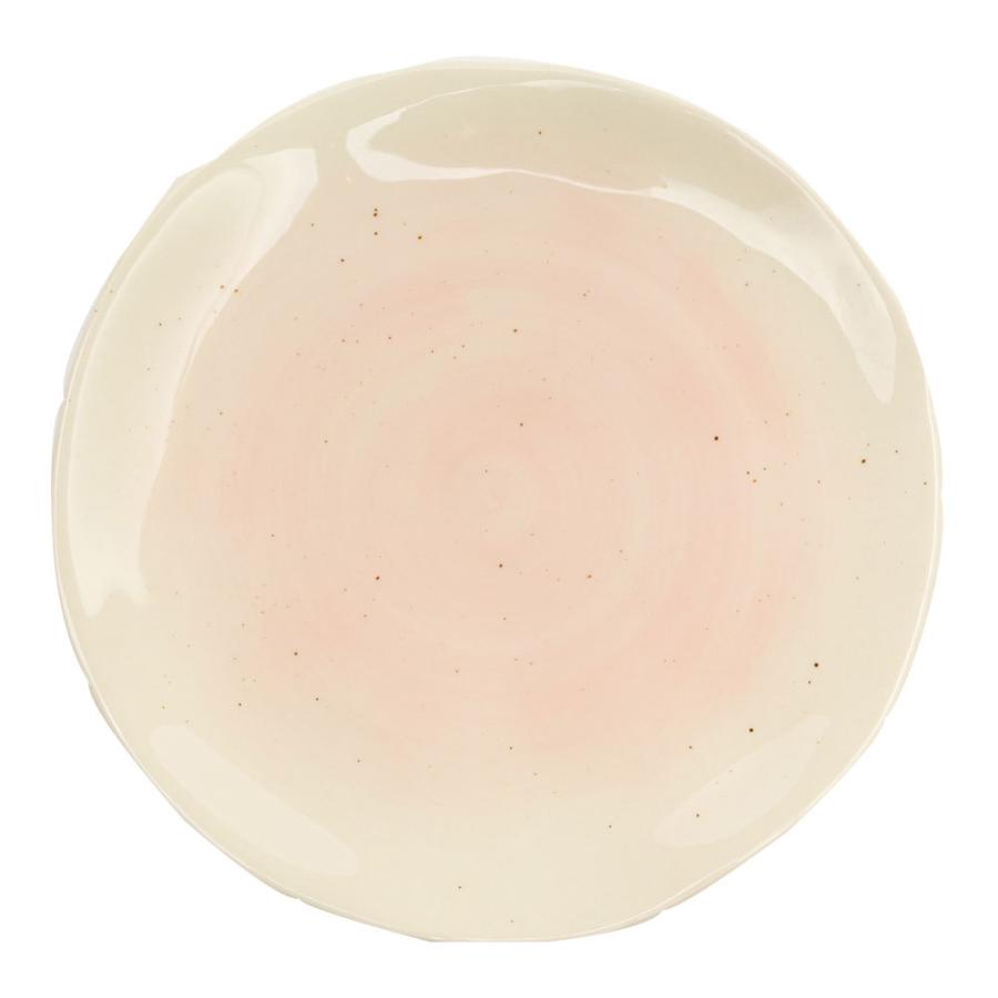 プレート 陶器 30cm ブルー ピンク [90004-bl,90004-pk]【 皿 食器 平皿 丸皿 カフェ ラウンド ホワイト 】 |  | 18