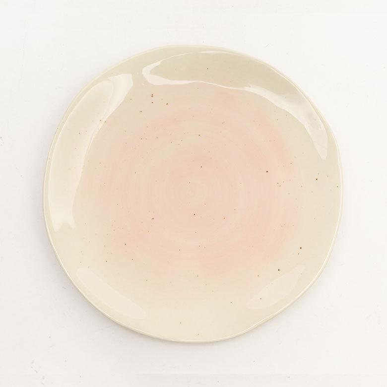 プレート 陶器 30cm ブルー ピンク [90004-bl,90004-pk]【 皿 食器 平皿 丸皿 カフェ ラウンド ホワイト 】 |  | 08
