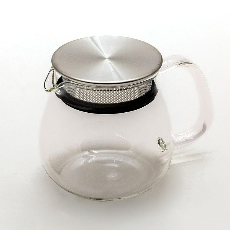 ティーポット 460ml 耐熱ガラス ステンレス クリア 90384 |  | 06