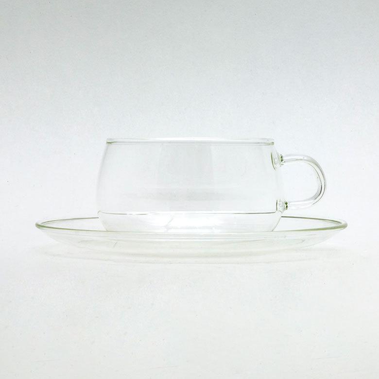 ティーカップ＆ソーサー 耐熱ガラス 230ml クリア 90385 |  | 16
