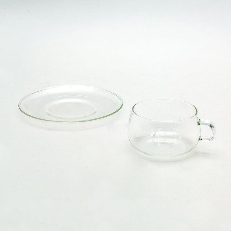 ティーカップ＆ソーサー 耐熱ガラス 230ml クリア 90385 |  | 17