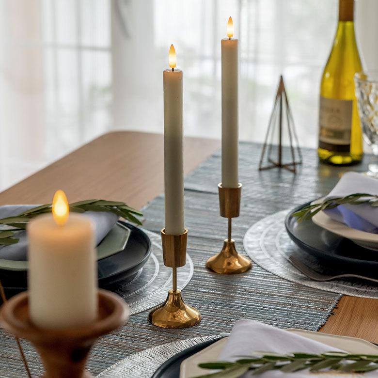 キャンドルホルダー キャンドルスタンド 真鍮 ゴールド 高さ 6cm 直径