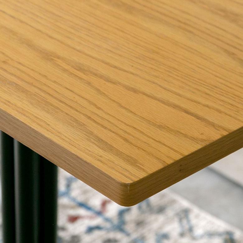 カフェ風テーブル 木製 スチール ナチュラル ブラウン 長方形 W 100 × D 60 × H 67 cm [91082-na]｜asia-kobo｜13