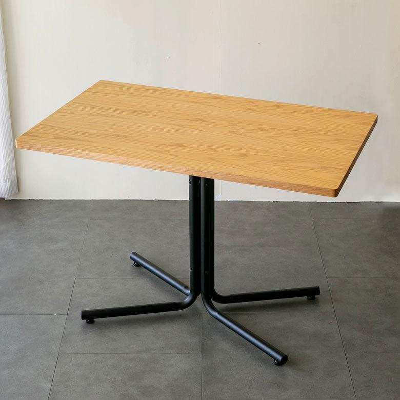 カフェ風テーブル 木製 スチール ナチュラル ブラウン 長方形 W 100 × D 60 × H 67 cm [91082-na]｜asia-kobo｜18