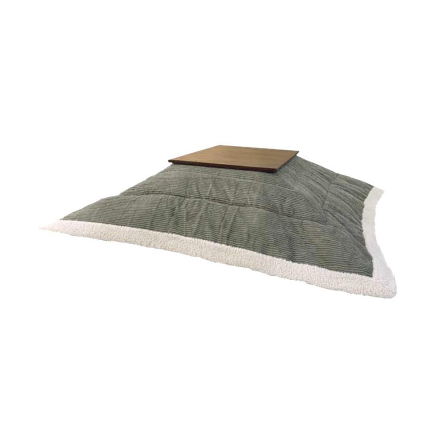 こたつ布団 正方形 190×190cm グレー コーデュロイ [91365]【 こたつ