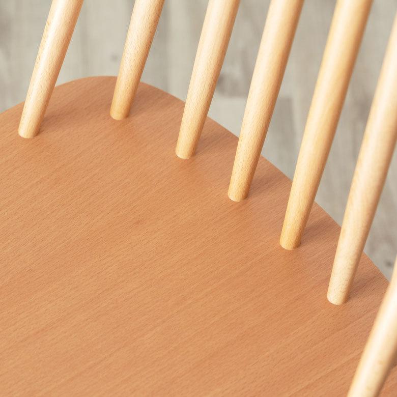 ダイニングチェア 木製 ウィンザーチェア 完成品 ナチュラル 座