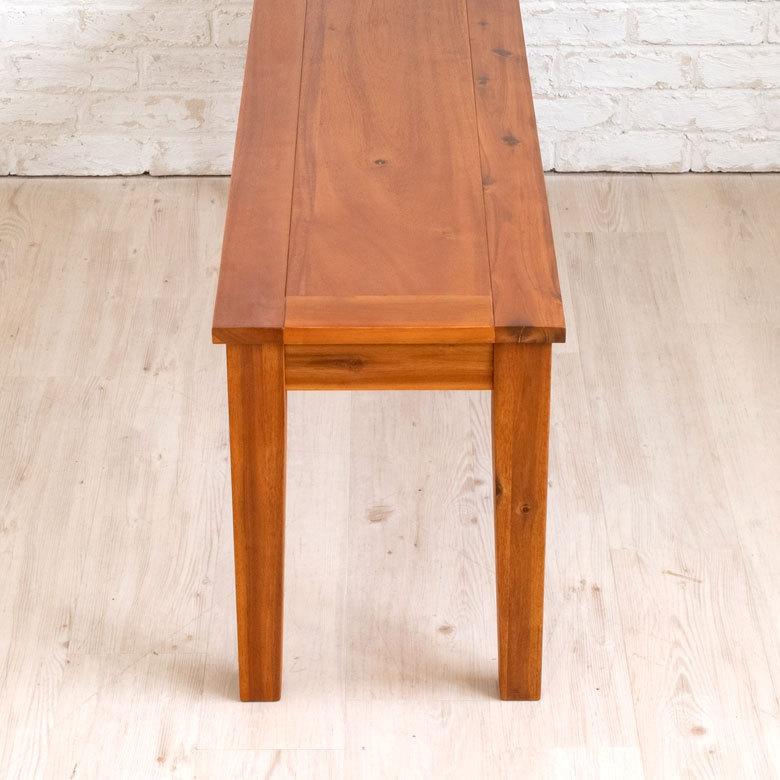ベンチ 木製 134×35cm 2人掛け [91444]【 イス 天然木 ナチュラル