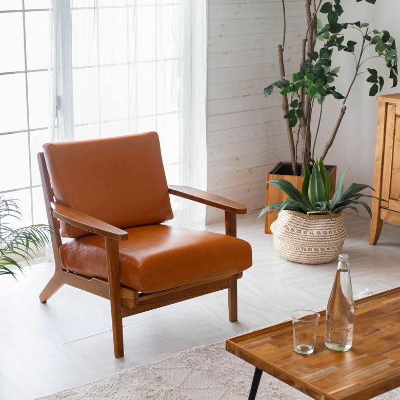 本革】West elm ブラウン 1人掛けソファ 椅子 一人掛けソファ ソファー