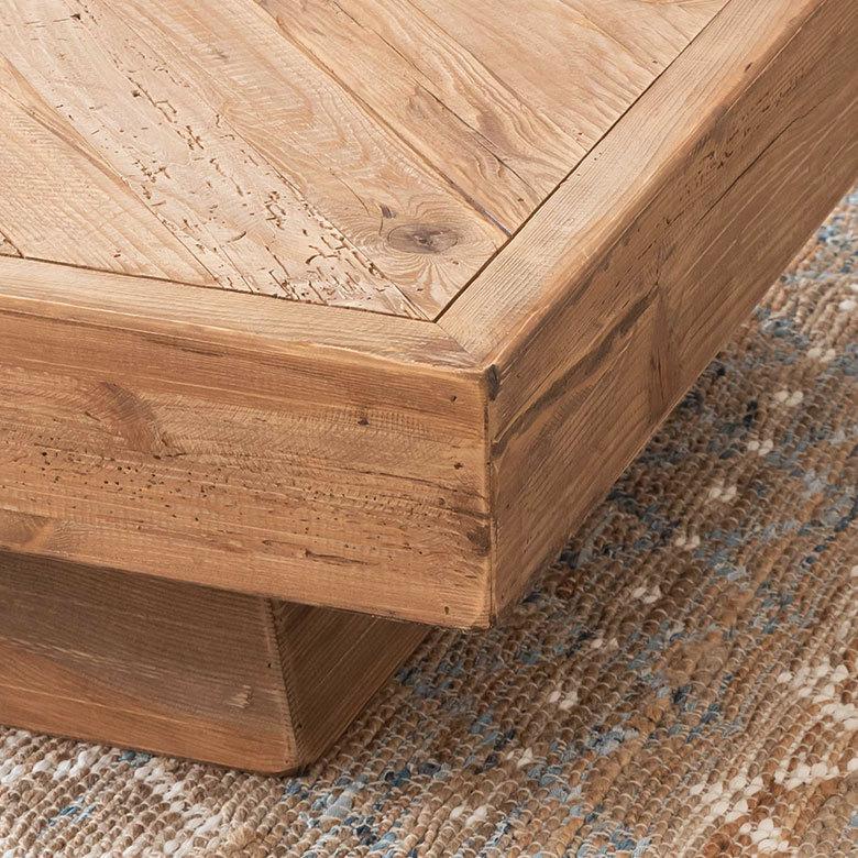 東谷 センターテーブル テーブル 木製 W 100 × D 100 H 36 cm 正方形