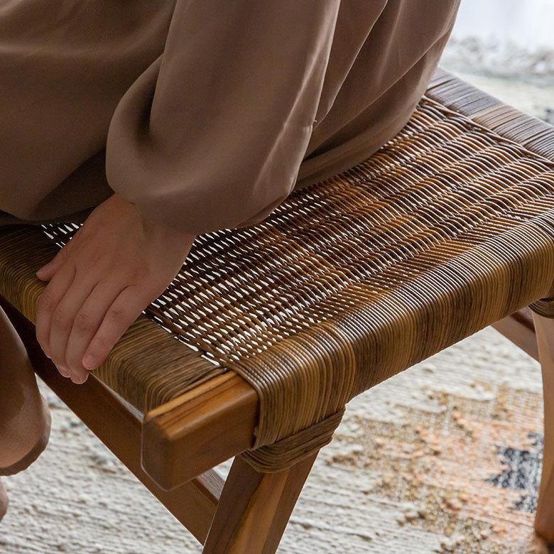 チェア 1人掛け 1P アーム付き 肘掛付き オットマン付き W 70 × D 77 H いす 椅子 アームチェア 91530 | 東谷 | 11