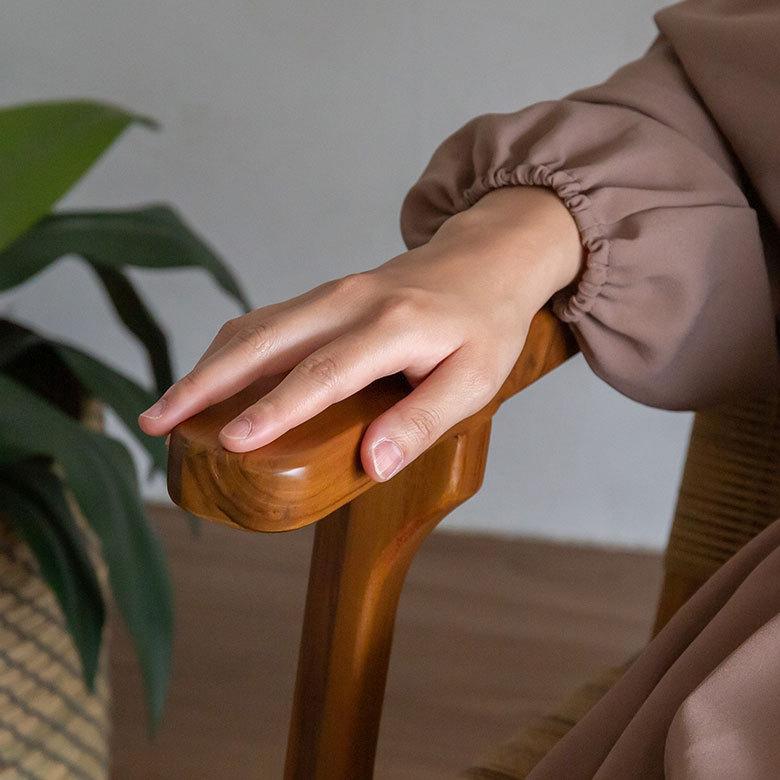 チェア 1人掛け 1P アーム付き 肘掛付き オットマン付き W 70 × D 77 H いす 椅子 アームチェア 91530 | 東谷 | 07