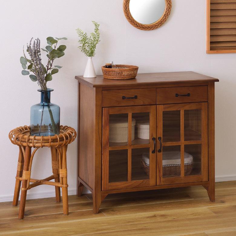 ティンバー キャビネット リビングチェスト チェスト 木製 引き出し