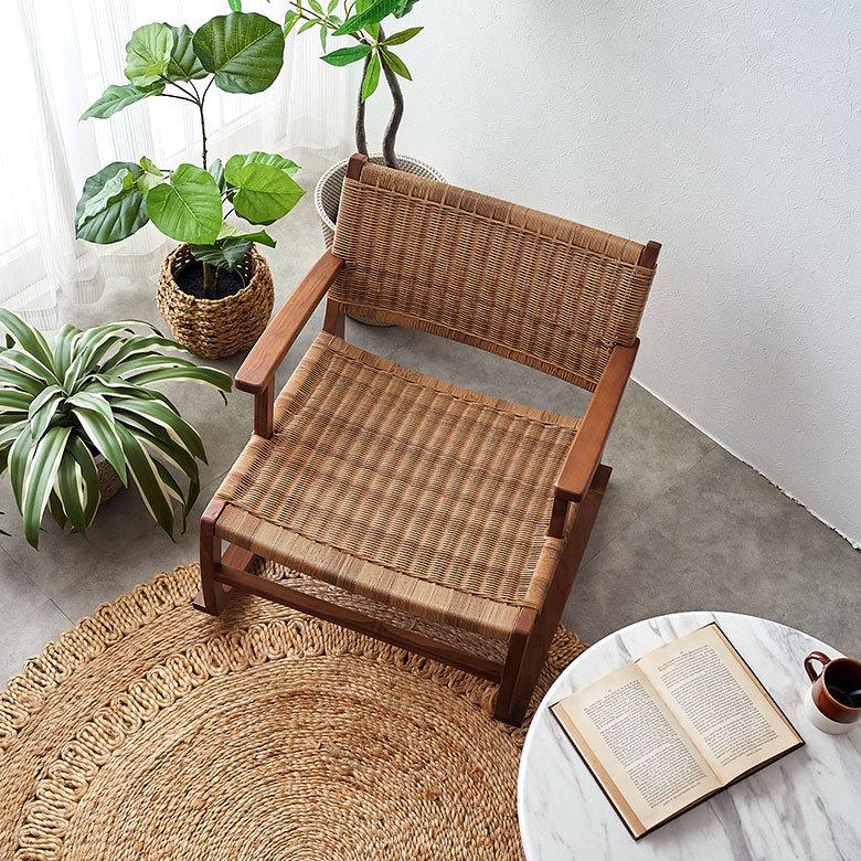 ロッキング チェア 椅子 ラタン調 チーク 材 屋内 室内 イス chair 家具 リビング インテリア 天然木 ロー 北欧 カントリー おしゃれ リラックス アジアン 91552 |  | 18