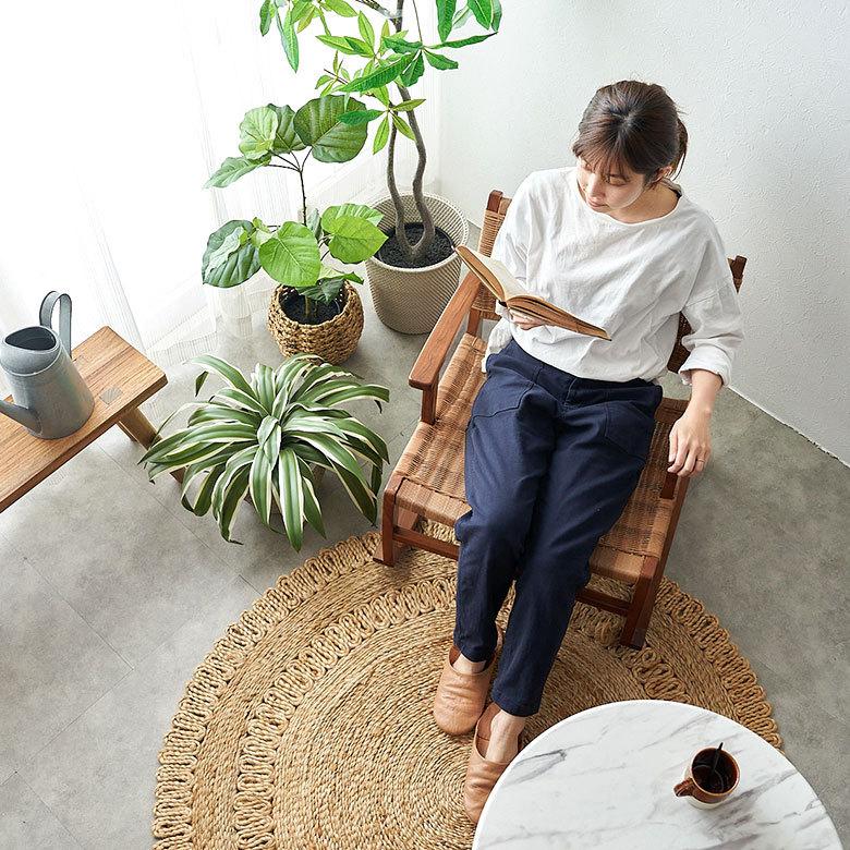 ロッキング チェア 椅子 ラタン調 チーク 材 屋内 室内 イス chair 家具 リビング インテリア 天然木 ロー 北欧 カントリー おしゃれ リラックス アジアン 91552 |  | 05