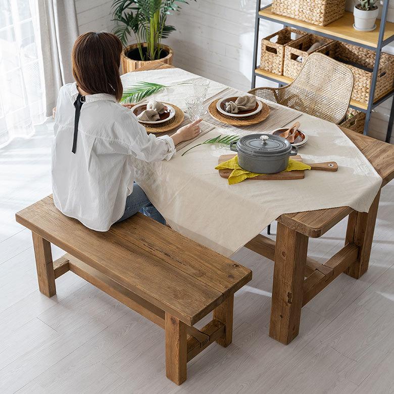 ダイニングベンチ/ ウッドベンチ　ビンテージ家具 楽天市場】ダイニングベンチ ベンチ ウッドベンチ 古材 ウッド パイン