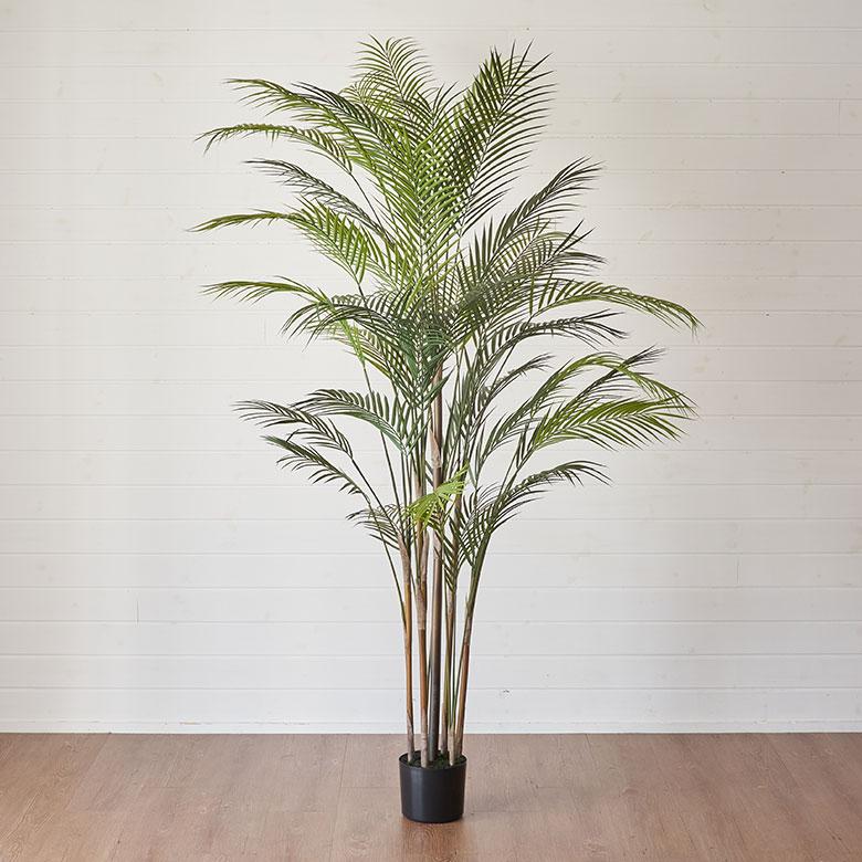 フェイク グリーン ヤシ パーム ツリー 高さ 180cm 人工 観葉 植物 