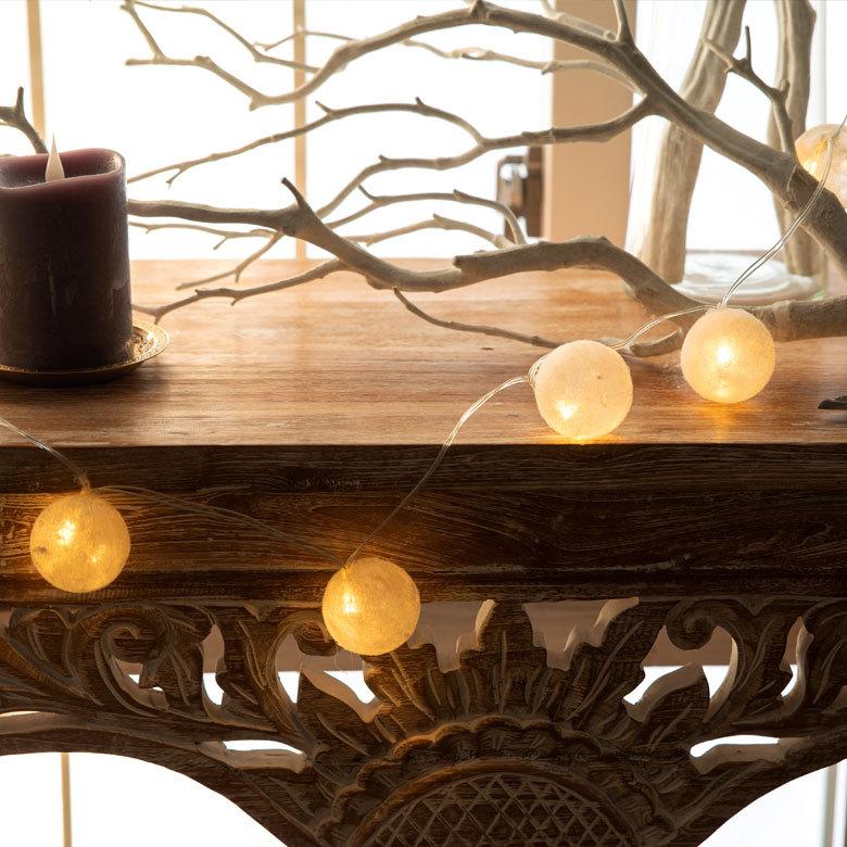 LEDガーランド フロストボール LEDライト ホワイト 5×170 [94300]【 クリスマス ツリー 装飾 デコレーション LED ライト 球 】 |  | 08