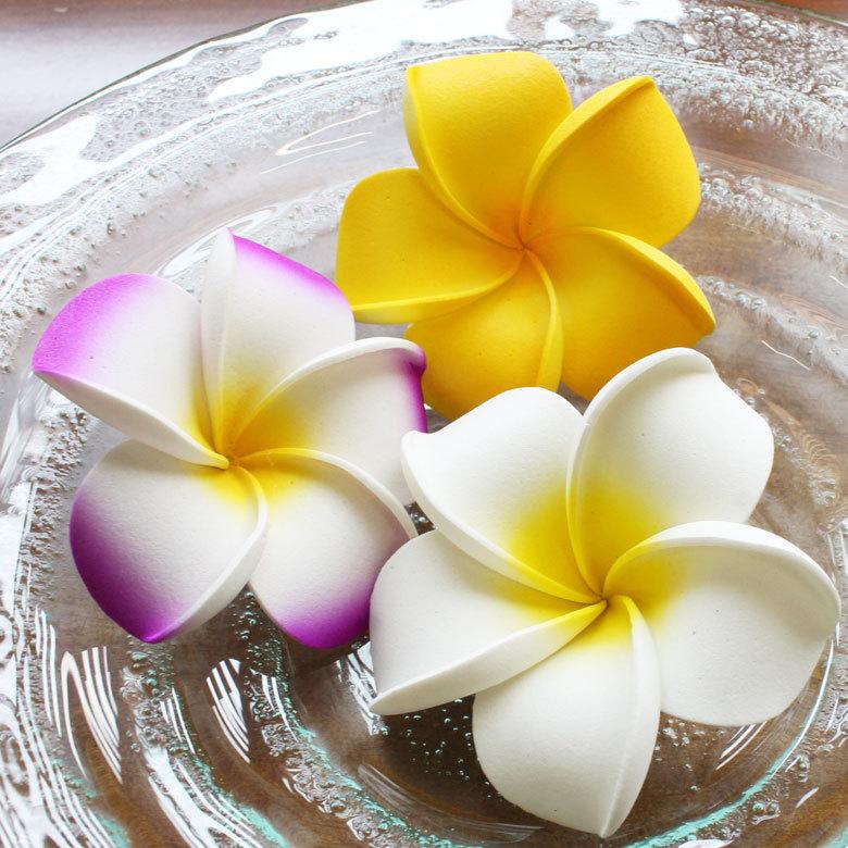 メール便対応 プルメリア アジアン 造花 スタンダードタイプ Mサイズ