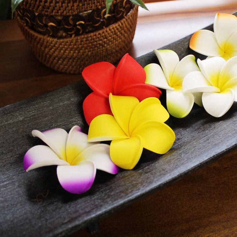メール便対応 プルメリア アジアン 造花 スタンダードタイプ Mサイズ