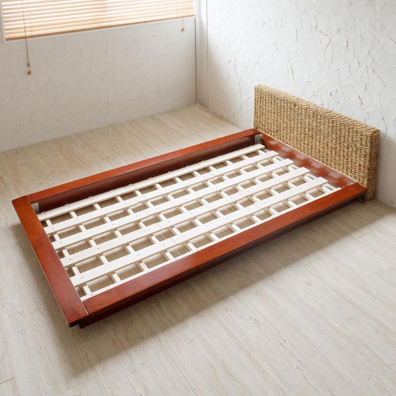 ベッド シングルサイズ アバカ素材 フレームのみ すのこ仕様 96017 |  | 01