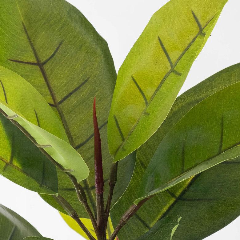 フェイクグリーン ゴムの木 高さ 95cm 鉢付き 観葉植物 グリーン 99089