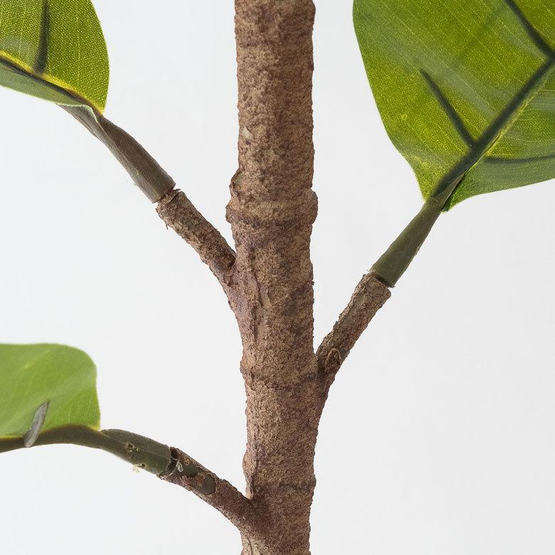 フェイクグリーン ゴムの木 高さ 95cm 鉢付き 観葉植物 グリーン 99089