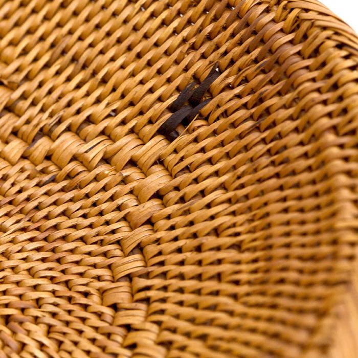 アタ 編まれた 楕円形 フルーツバスケット Mサイズ 2711 : アジア工房