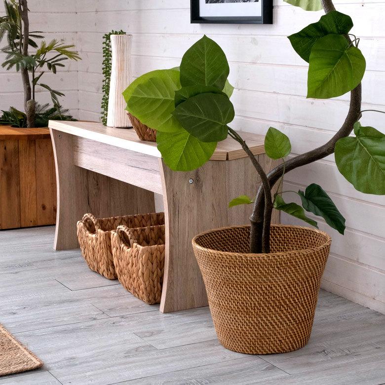 ナチュラルラタン 収納バスケット 6271 : アジア工房 - 通販 - Yahoo