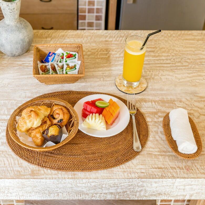 アタ製ランチョンマット バリ島産 40×30cm 2605 : アジア工房 アタ製ランチョンマット バリ島産 40×30cm 2605 : アジア工房