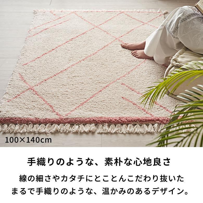 ラグ 玄関 マット 室内 約 50×80cm ベニオワレン 風 滑り止め 付
