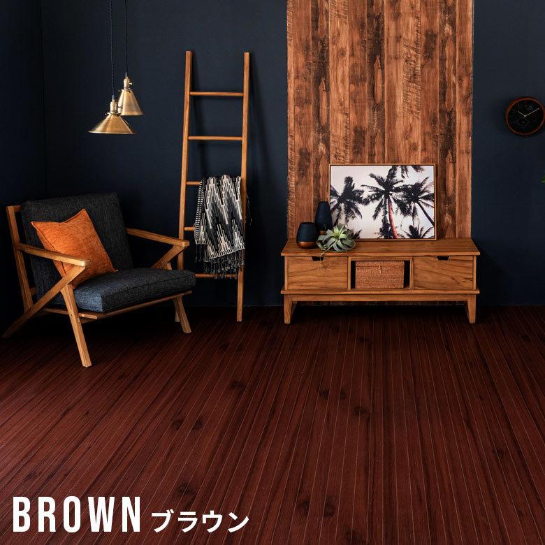 1梱包 ウッド カーペット 団地間 4.5畳用 特殊エンボス加工 約243×245cm PJ-40 リフォーム フローリング 木製 マット 4.5帖 4畳半 和室 マット PJ-40-D45_12
