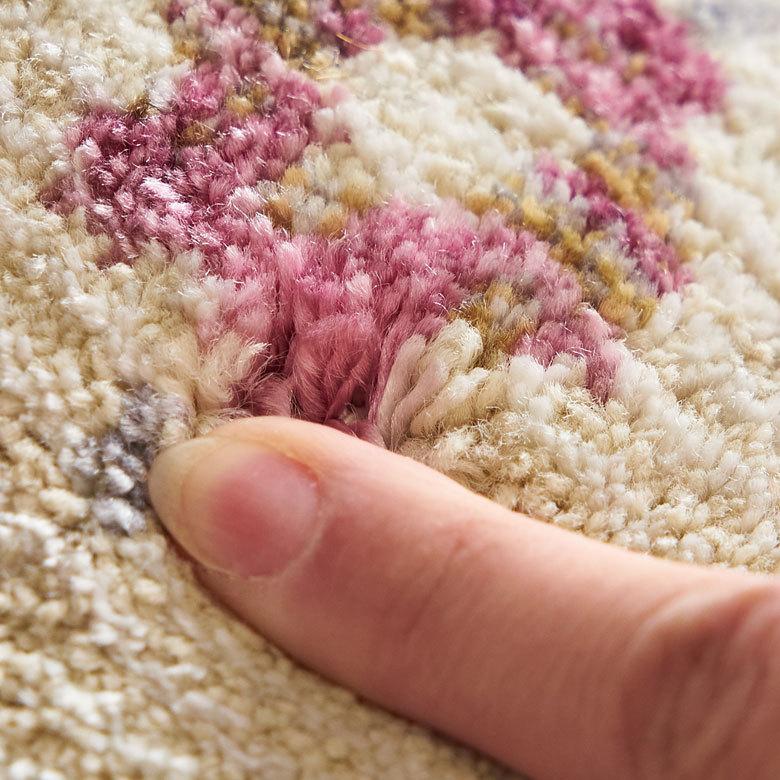 ラグ マット おしゃれ ウィルトン 織り ペルシャ 花柄 絨毯 カーペット
