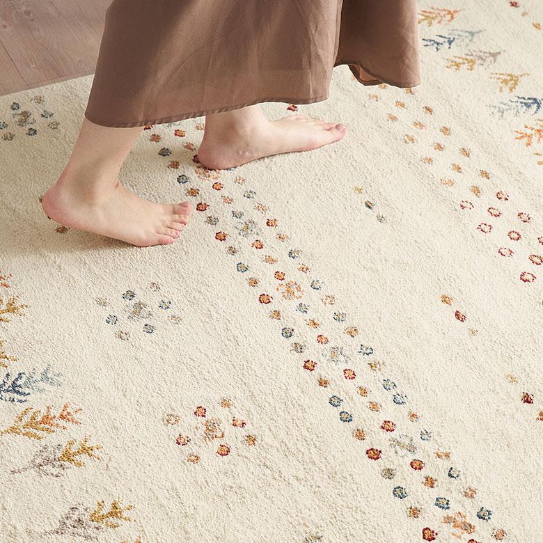 ラグ マット ウィルトン織 ギャベ ギャッベ 風 エジプト製 約 130