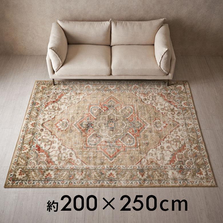 ラグ マット ウィルトン織 メダリオン 柄 エジプト製 約 200×250cm  長方形 ペルシャ 絨毯風 オールシーズン 春 夏 秋 冬 おしゃれ 北欧 アジアン eg84268 |  | 10