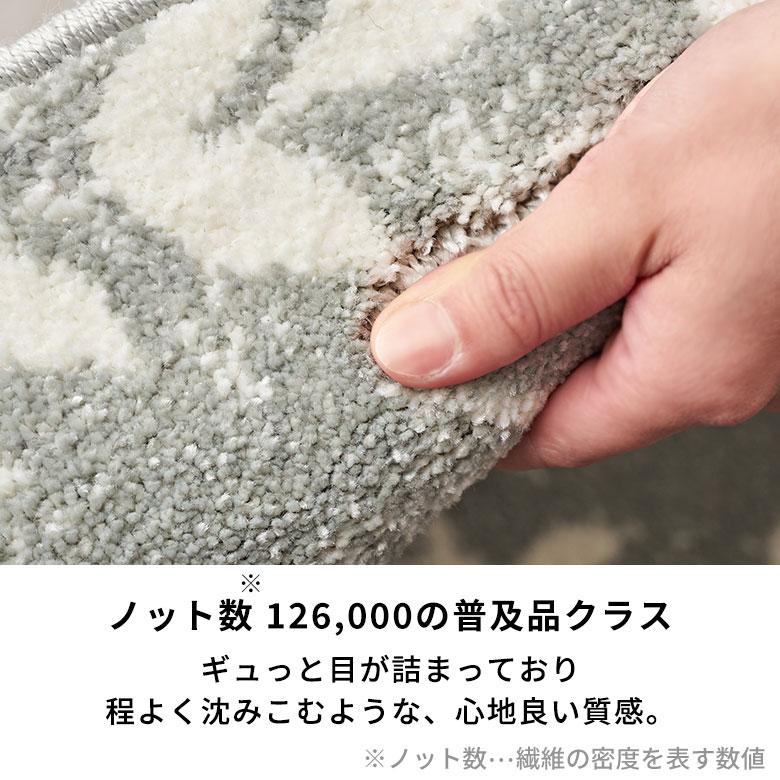 ラグ マット ウィルトン織 リーフ ボタニカル 約 200×200cm 円形 カーペット ペルシャ 絨毯 風 オールシーズン おしゃれ 北欧 オリエンタル アジアン eg84277