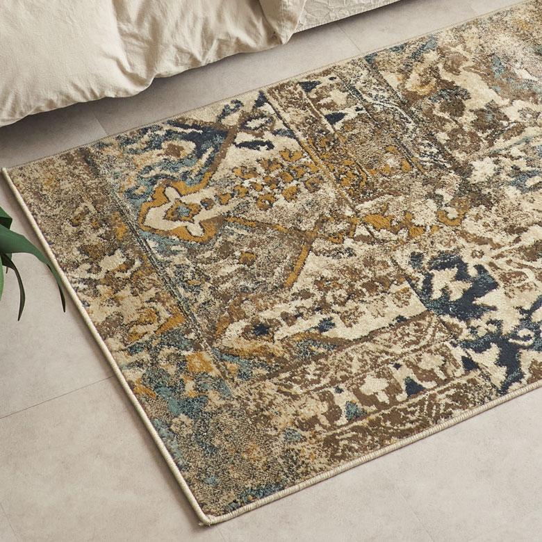 ラグ マット 100×140cm 長方形 ペルシャ 絨毯 風 ホット カーペット 床