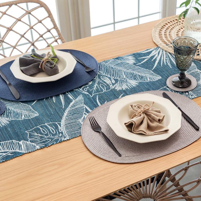 メール便対応 マット オーバル 4枚 プレース プレイス グレイッシュ