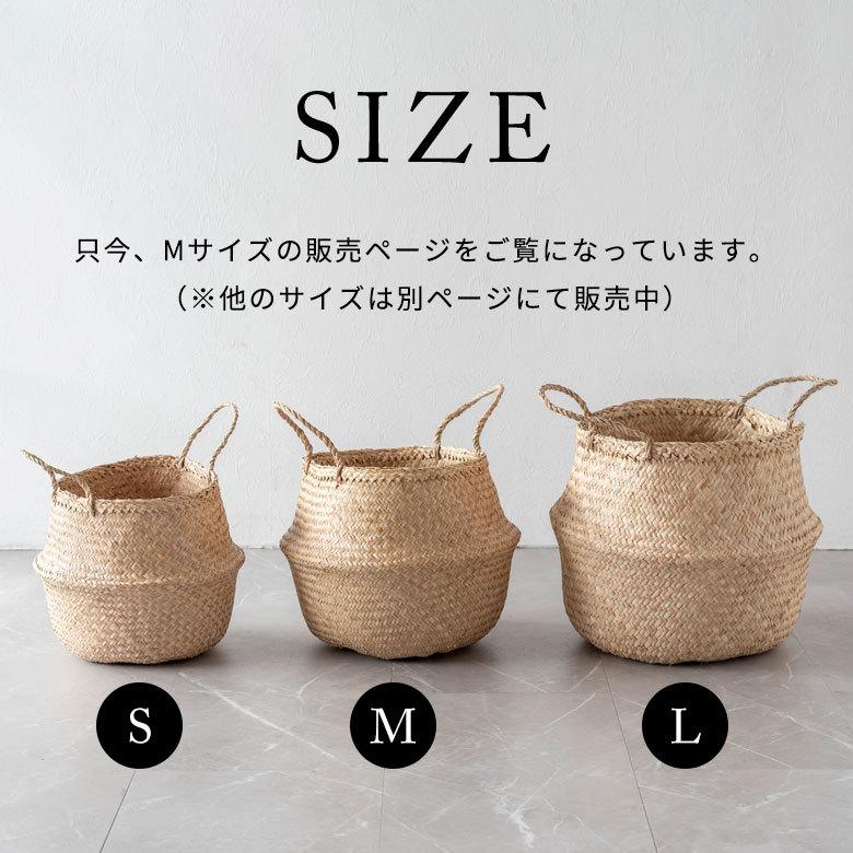 かご バスケット Mサイズ 収納 持ち手 丸型 シーグラス製 折り畳み 2way ナチュラル vk51210 vk51210 |  | 15