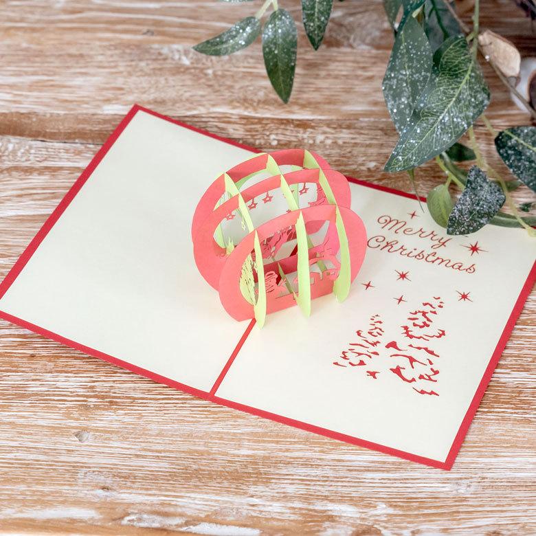 メール便対応 ポップアップクリスマスカード オーナメント vn50463 | 