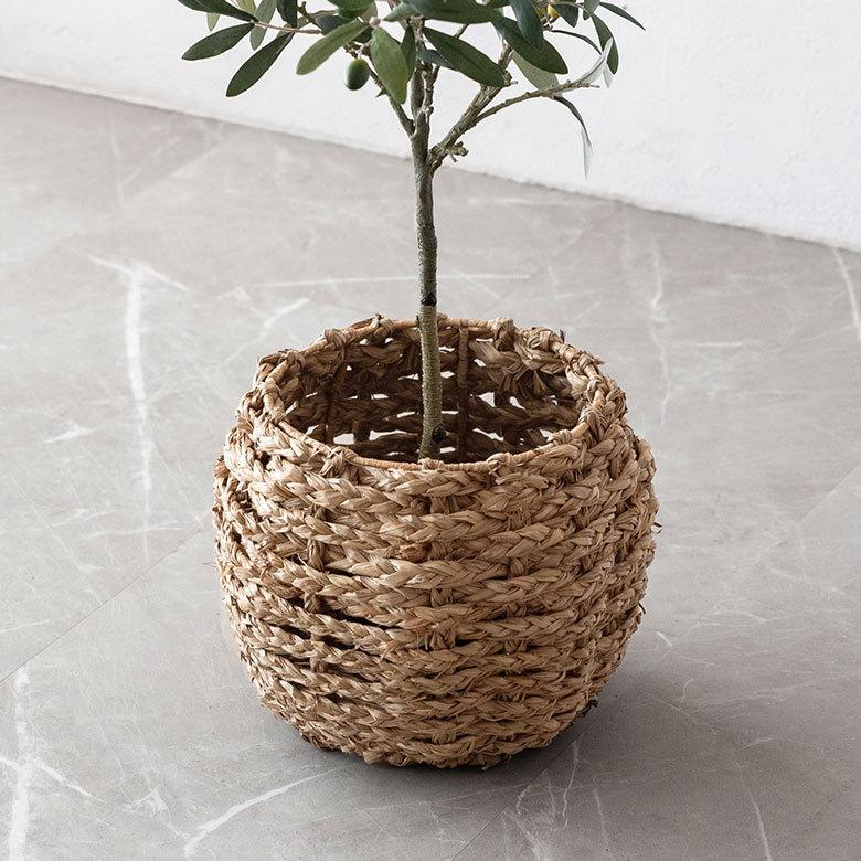 シーグラス 編まれた プランターカバー Sサイズ vn51000 | 